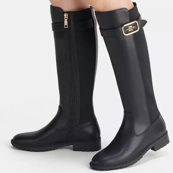 New Coach Black Felicity Boot - Picture 1 of 5